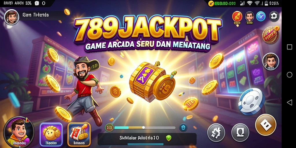 Tampilan gameplay seru dari game Arcade 789JACKPOT.