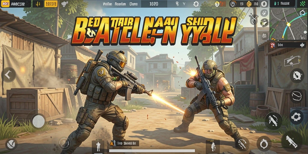 Tampilan gameplay seru dari ABC33 dalam aksi Battle Royale.