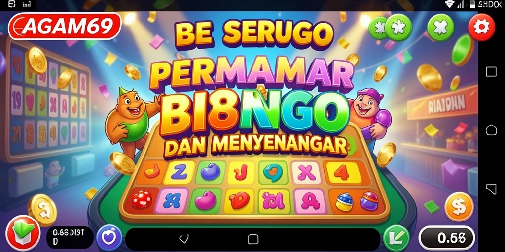 Tampilan gameplay AGAM69 yang seru dan penuh warna.
