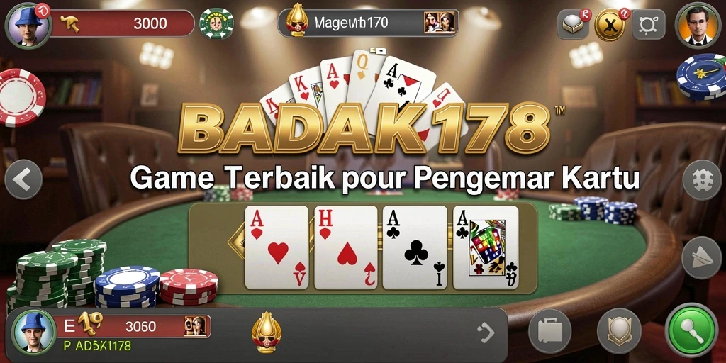 Tangkapan layar BADAK178 menampilkan aksi seru dalam permainan Poker.