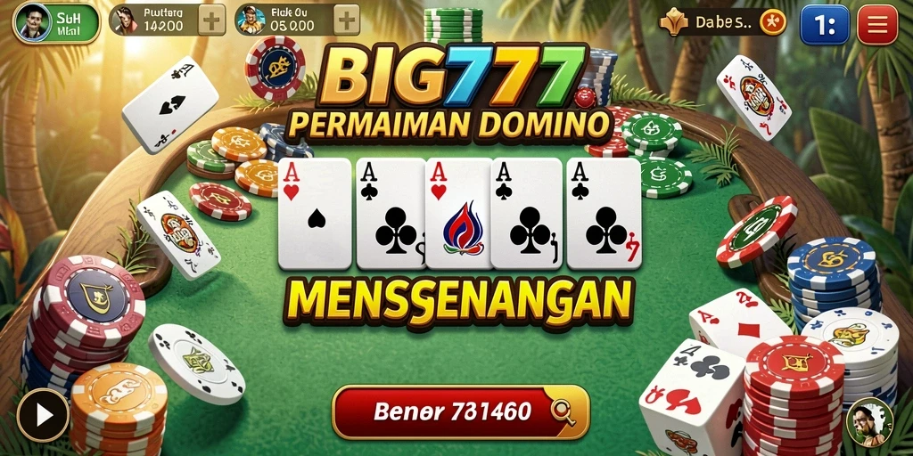Tampilan gameplay menarik dari game Domino BIG777.
