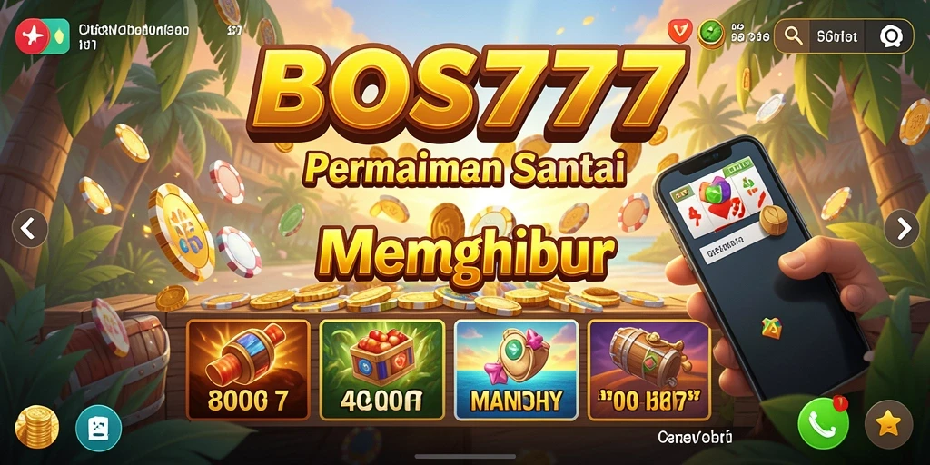 Screenshot menunjukkan momen seru dalam gameplay BOS777.