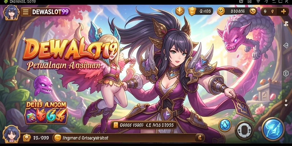 Tangkapan layar DEWASLOT99 menampilkan aksi seru karakter anime dalam gameplay.
