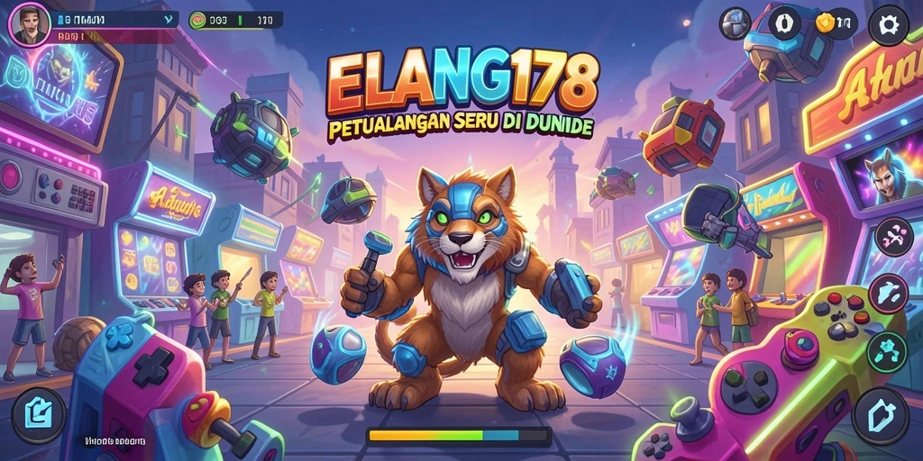Tampilan aksi intens dari gameplay ELANG178 yang memukau.