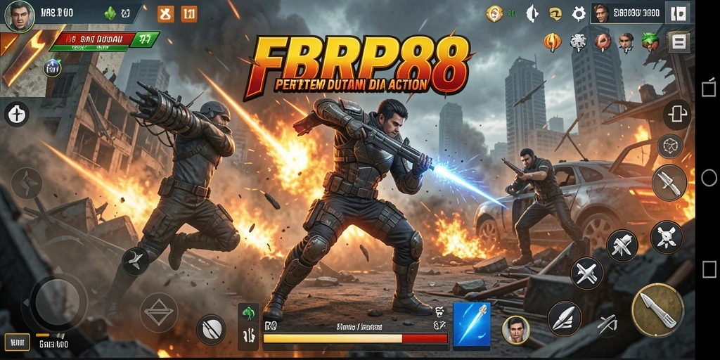 Tampilan gameplay mendebarkan dalam FBRP88 dengan aksi nonstop.