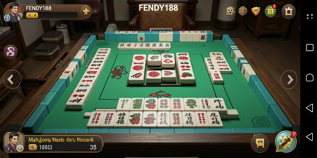 Tampilan screenshots permainan Mahjong yang menarik dan menantang.
