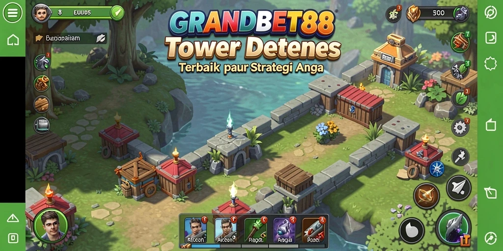 Tampilkan screenshot menarik dari gameplay Tower Defense yang seru.