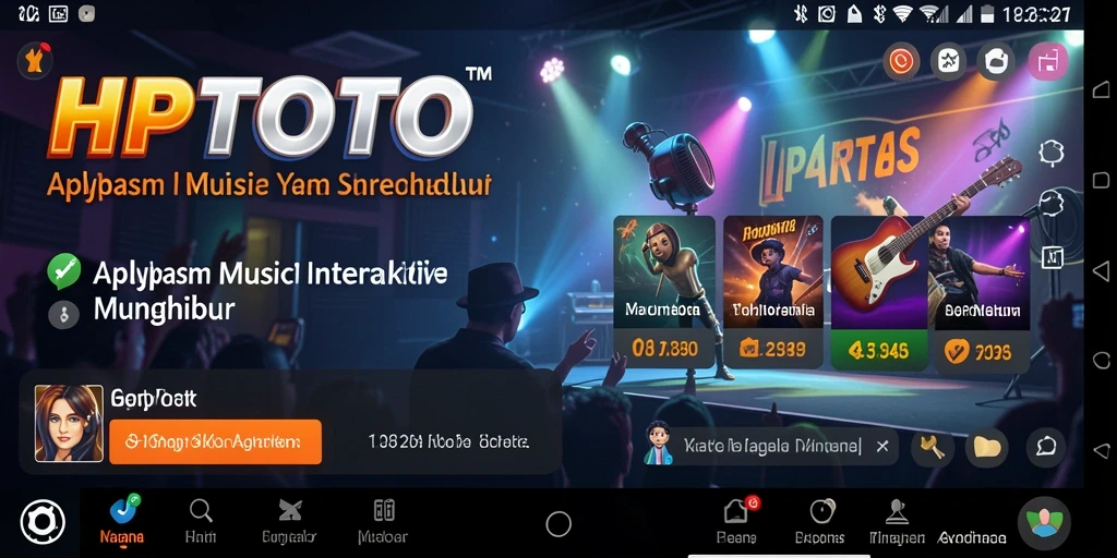 Tampilan gameplay HPTOTO dengan pengalaman interaktif musik yang menarik.