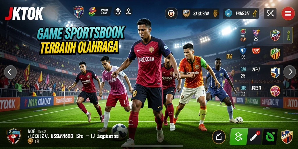Tampilan permainan sportsbook yang menarik dan interaktif.