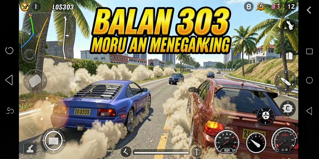 Tampilan gameplay balapan mobil di LOS303 yang mendebarkan.