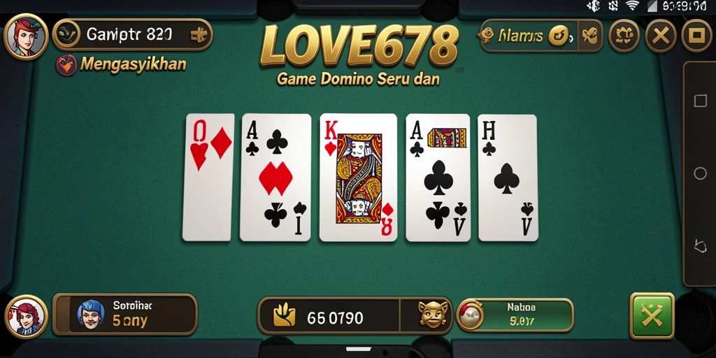 Tampilan seru gameplay Domino dalam LOVE678.