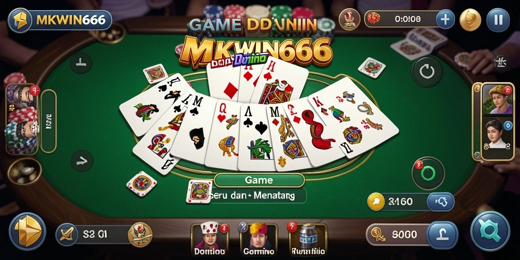 Tangkapan layar gameplay seru dari MKWIN666 yang menampilkan aksi Domino.
