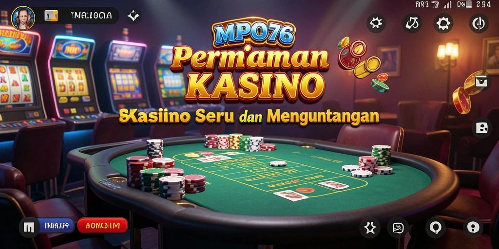 Screenshot MPO76 menampilkan gameplay Kasino yang menarik dan menghibur.