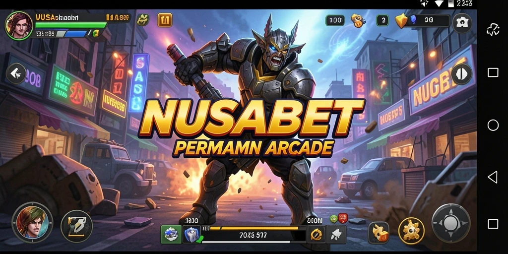 Tampilan gameplay NUSABET yang seru dan menantang.