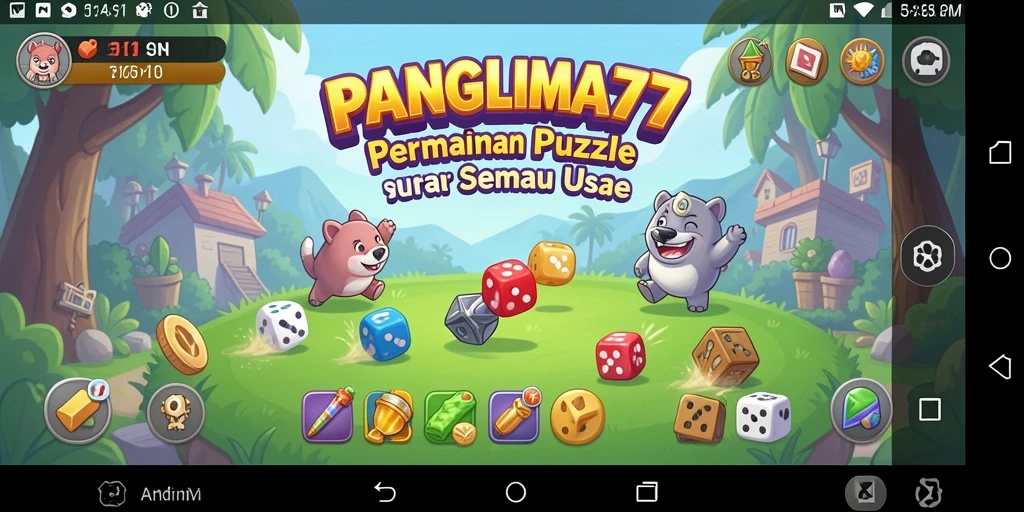 Tampilan gameplay menarik dari PANGLIMA77 dengan berbagai teka-teki.