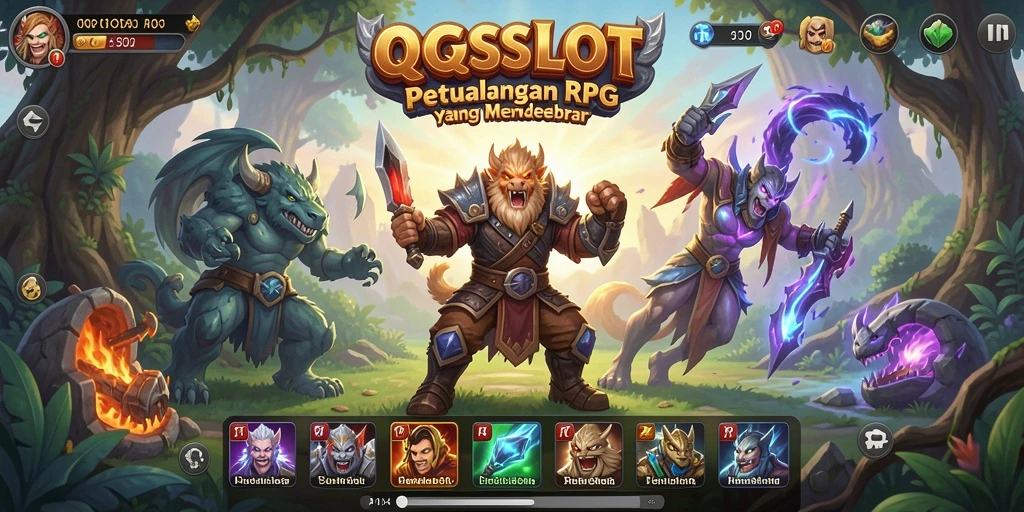 Tampilan gameplay RPG yang seru dan imersif di QQSLOT.