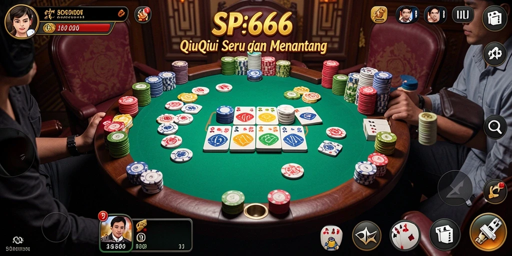 Tampilan gameplay QiuQiu yang menarik dan interaktif.