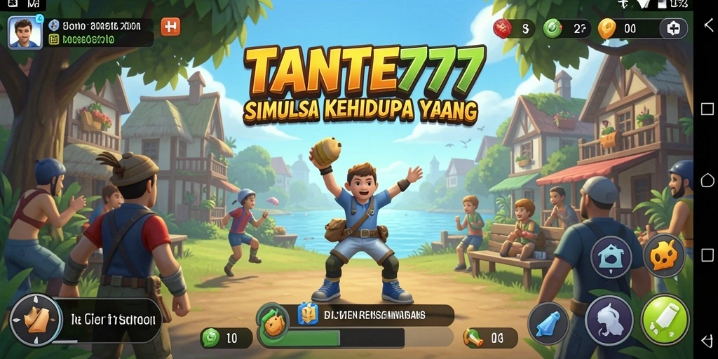 Screenshot utama TANTE777 menampilkan pengalaman gameplay simulasi yang mendebarkan.